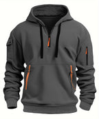 Herren Sweatshirt mit Kapuze und Taschen - Cesar