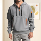 Herren Sweatshirt mit Kapuze und Taschen - Cesar