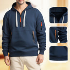 Herren Sweatshirt mit Kapuze und Taschen - Cesar