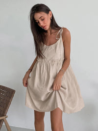 Esme - Mini summer dress with tiered ruffles in an empire look