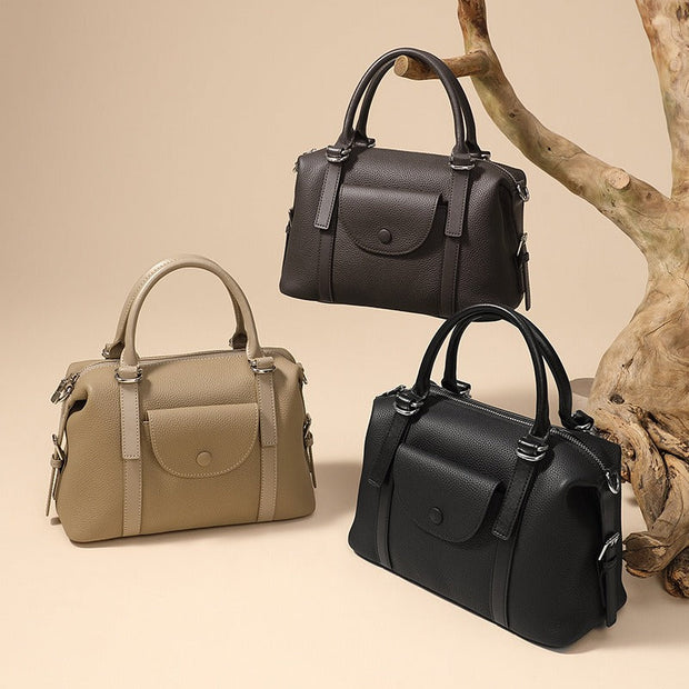 Sac à main pour femme en cuir synthétique au design structuré - Renata