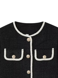 Veste courte pour femmes avec boutons décoratifs - Alida