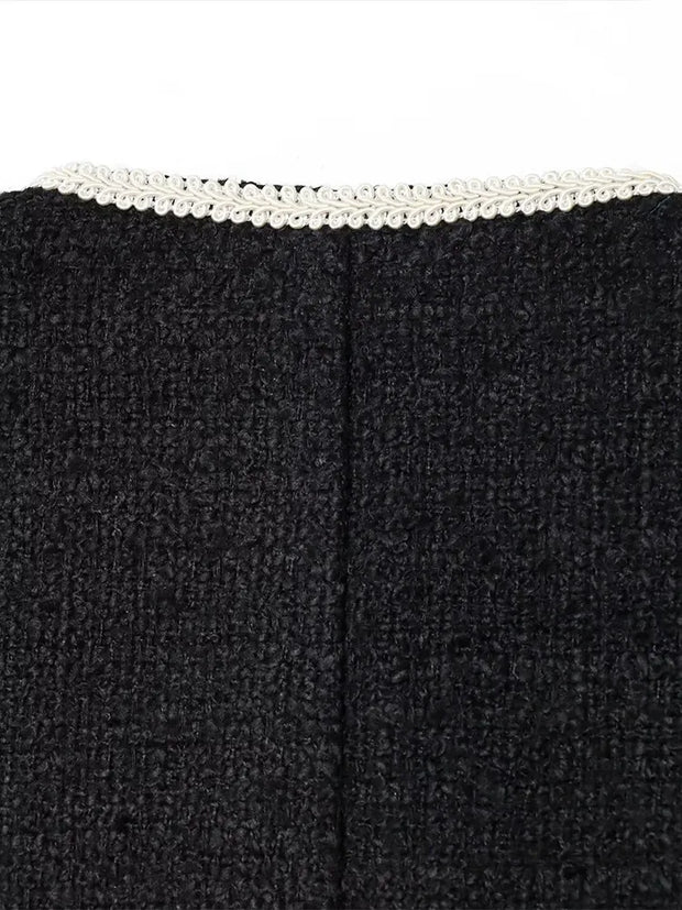 Veste courte pour femmes avec boutons décoratifs - Alida
