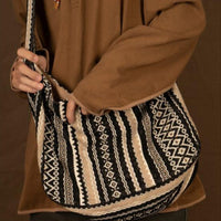 Sac à bandoulière en jacquard tissé de style vintage et ethnique pour femme - Mariana