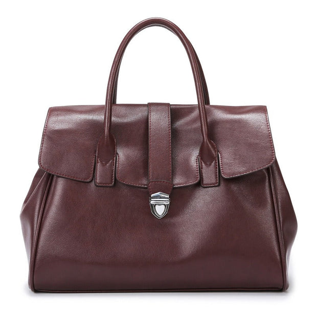 Sac à main en cuir synthétique pour femme, grande capacité, style sophistiqué - Élodie
