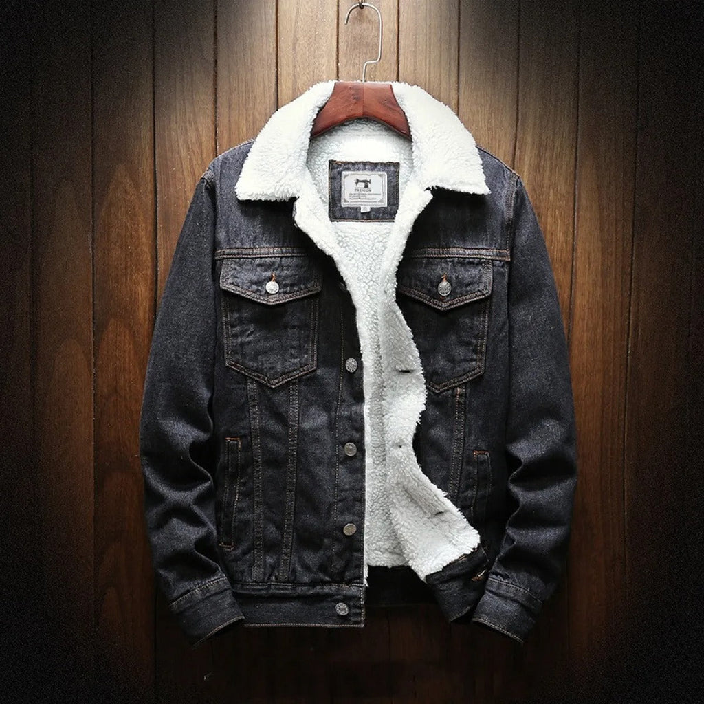 Herren-Jeansjacke mit Fleece-Futter - Lior