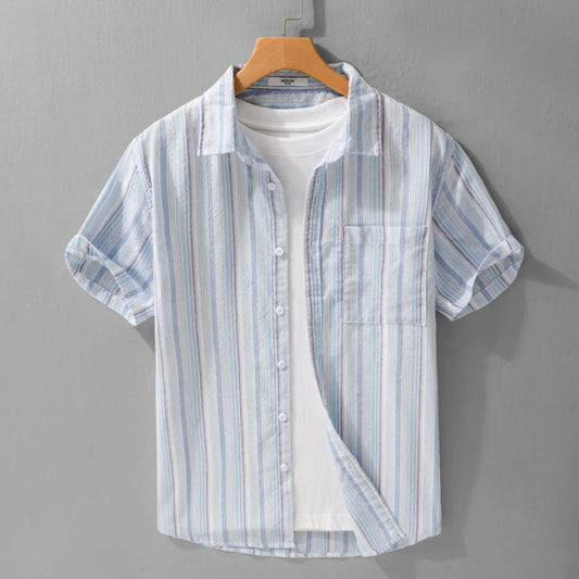 Chemise décontractée à manches courtes en lin - Hugo