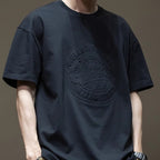 Herren-T-Shirt aus Baumwolle mit Oversize-Aufdruck - Daichi