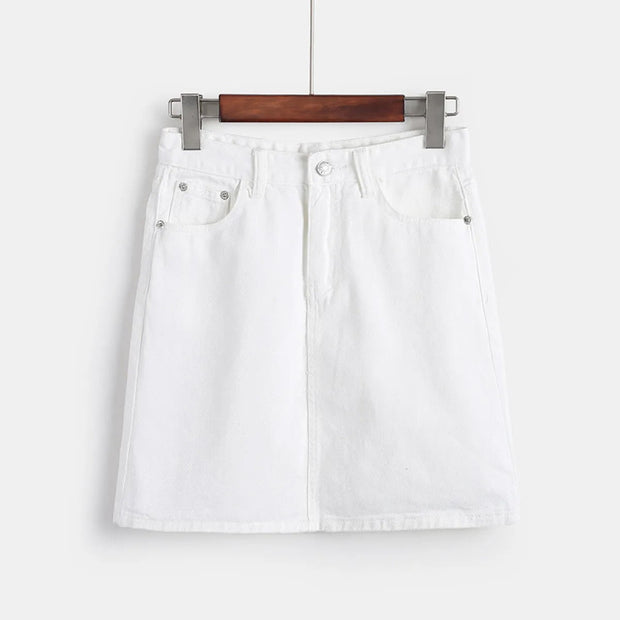 Jupe courte en denim pour femmes - Auria