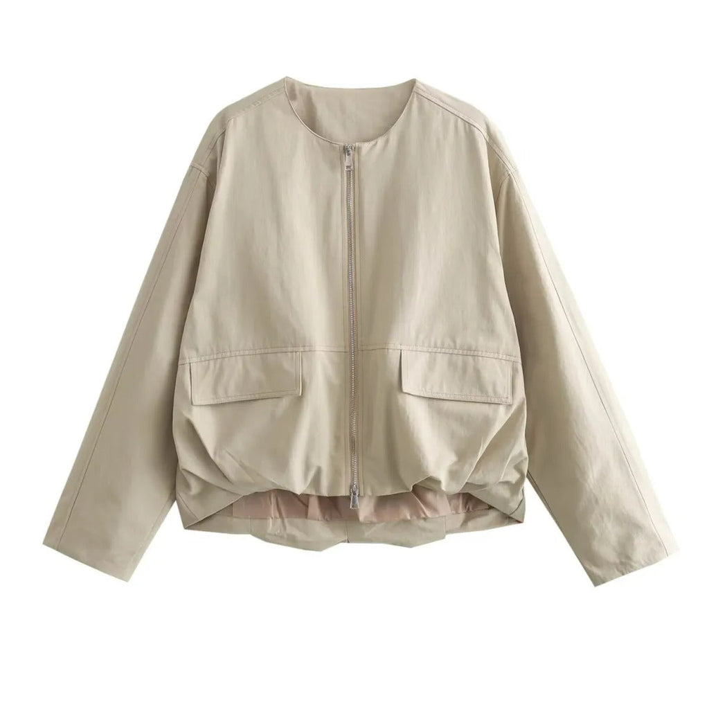 Locker sitzende Jacke mit Cargotaschen - Mely