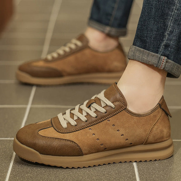 Baskets casual pour homme, mélange de daim et de cuir synthétique, semelle crantée - Cielo