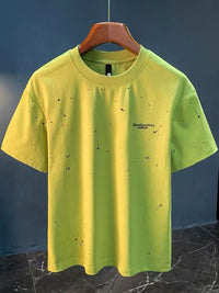 T-shirt homme en coton avec imprimé splash style urbain - Dalvio