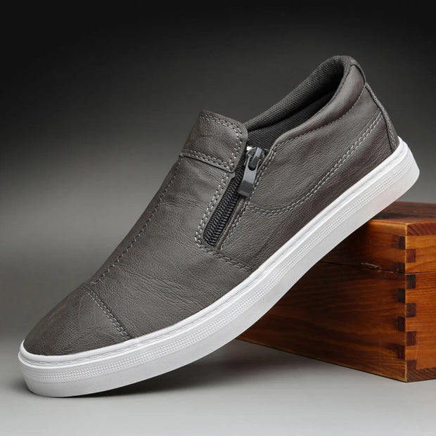 Baskets décontractées pour hommes en cuir synthétique avec fermeture latérale - Bram