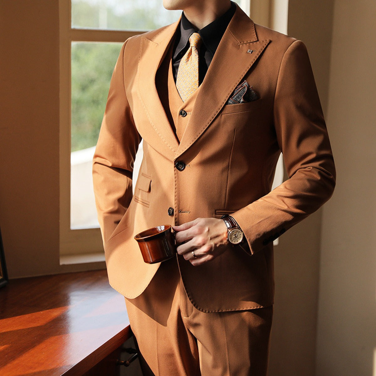 Herrenanzug 3-teilig slim fit executive style - Joris