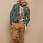 Herrenjacke aus synthetischem Wildleder mit Reißverschlusstaschen - Laurent