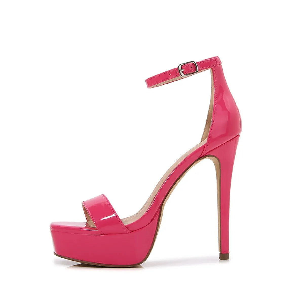 Damenschuhe mit Plateau und Knöchelriemen - Cyrielle
