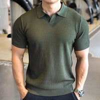 Polo piqué coupe athlétique pour hommes - Luigi
