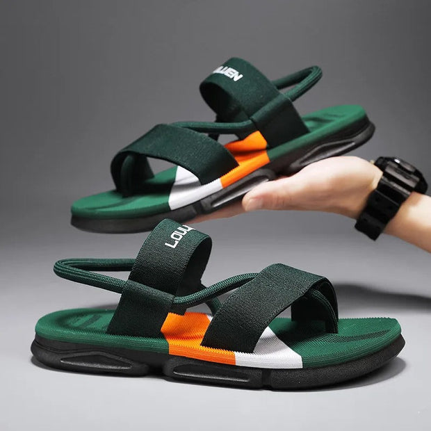 Sandales orthopédiques multicolores pour hommes avec semelle ergonomique légère - Marcel