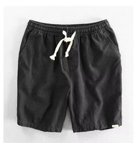 Short à cordon de serrage en lin, coupe ample, pour hommes - Tobias