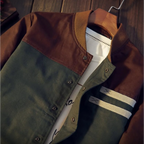 Lässige Herrenjacke im zweifarbigen Design - Nael