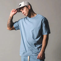 T-shirt à manches courtes en coton à coupe ample pour hommes - Jacob