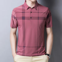 Polo homme en jersey technique à carreaux - André