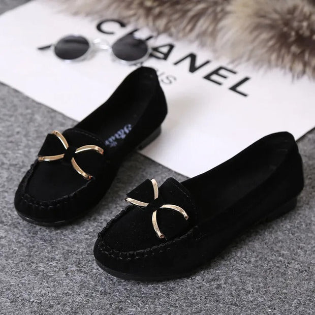 Damen Metallic-Schleifen-Slipper - Beatrice