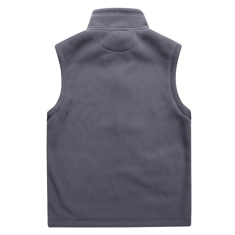 Gilet polaire sans manches pour hommes avec doublure thermique et fermeture éclair - Daryl
