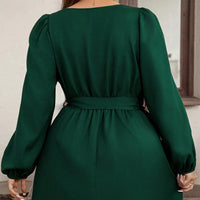 Robe courte avec nœud à la taille - Narella