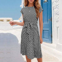 Midikleid mit geometrischem Druck für Damen - Camila