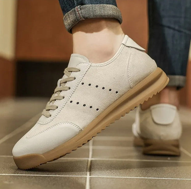 Baskets casual pour homme, mélange de daim et de cuir synthétique, semelle crantée - Cielo