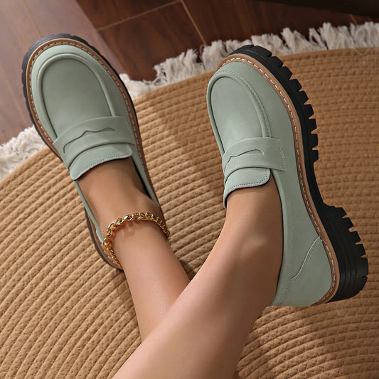 Mocassins à plateforme antidérapants pour femmes, style décontracté - Marjolaine