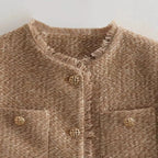 Klassische Tweed-Zweireiherjacke für Damen - Heidy