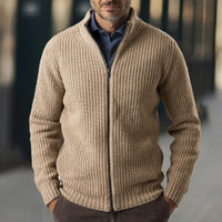 Cardigan homme chunky knit zip turtleneck - Benoît
