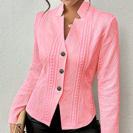 Blazer élégant en maille gaufrée pour femmes - Salma