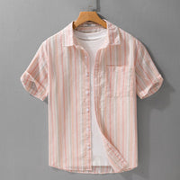 Chemise décontractée à manches courtes en lin - Hugo