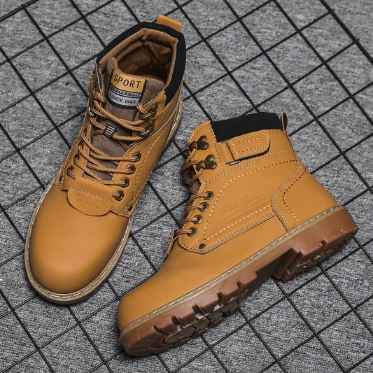 Bottes décontractées pour hommes avec doublure thermique de style militaire - Thiago