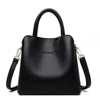 Sac à bandoulière en cuir synthétique texturé pour femme, style structuré - Fabienne