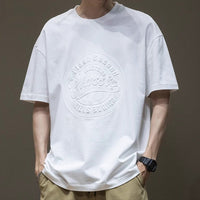 T-shirt homme en coton à imprimé surdimensionné - Daichi