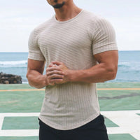 T-shirt slim slim fit à manches courtes pour hommes - Thiago