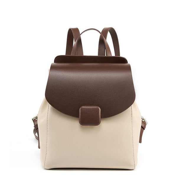 Sac à dos femme en cuir synthétique design minimaliste élégant - Nadège
