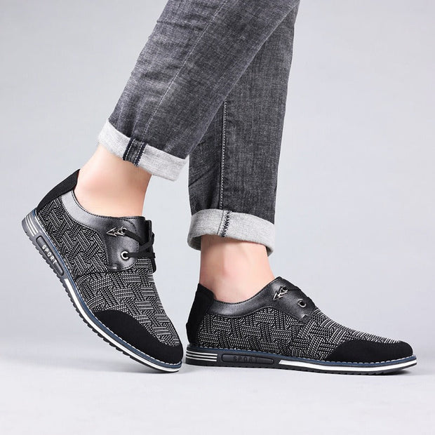 Chaussures décontractées pour hommes en tissu texturé style urbain - Noud