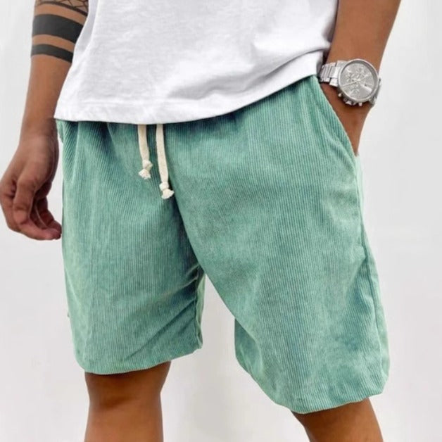 Herren Cord-Shorts locker elastischer Bund - Eland