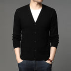 Herren Feinstrickjacke slim fit basic style - Theo