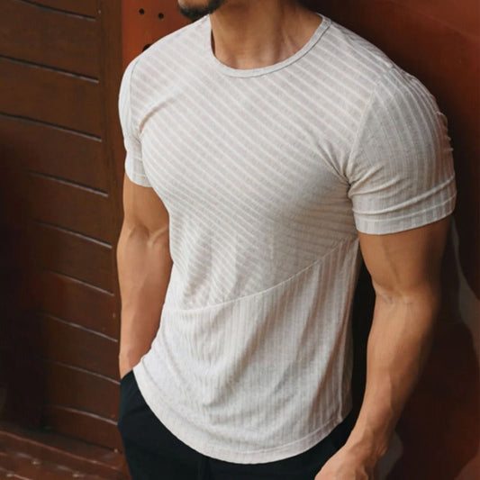 T-shirt slim slim fit à manches courtes pour hommes - Thiago