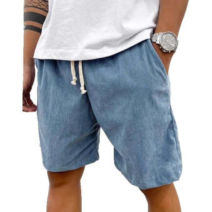 Herren Cord-Shorts locker elastischer Bund - Eland