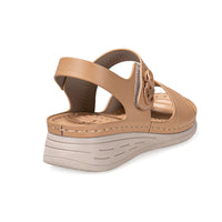 Sandales orthopédiques confort pour femmes avec semelle compensée en cuir synthétique - Nala
