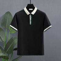 Polo homme en coton contrasté style classique - Luis
