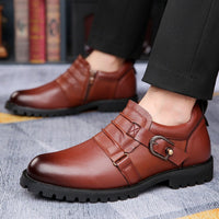 Chaussures élégantes en cuir synthétique pour hommes avec boucle latérale - Octavio
