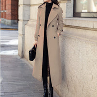 Veste en laine pour femme, coupe classique, double boutonnage - Amalia